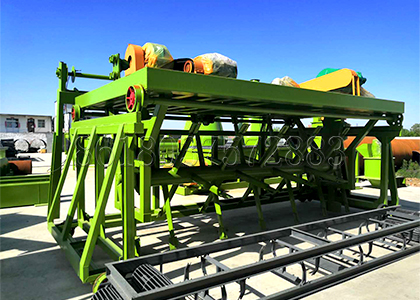 Compost turner for fermenting cow manure raw material