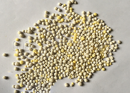 Compound fertilizer granules made by fertilizer granulator