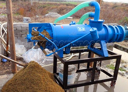 Cow poop raw material separator machine