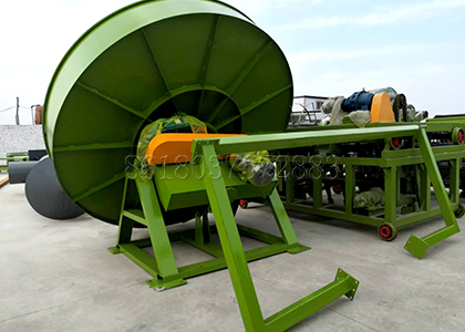 Disc granulator production line for making manure fertilizer