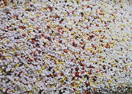 NPK fertilizer granules made by NPK fertilizer granulation equipment