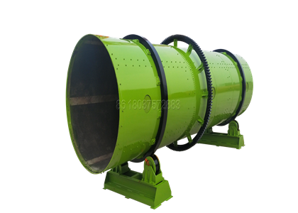 Rotary drum granulator for making compound fertilizer pellets