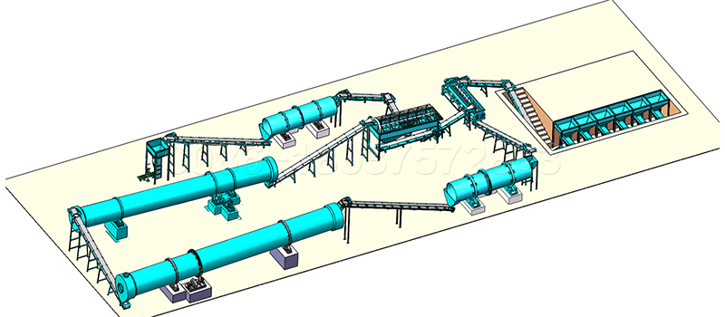 Small scale compound fertilizer making machine