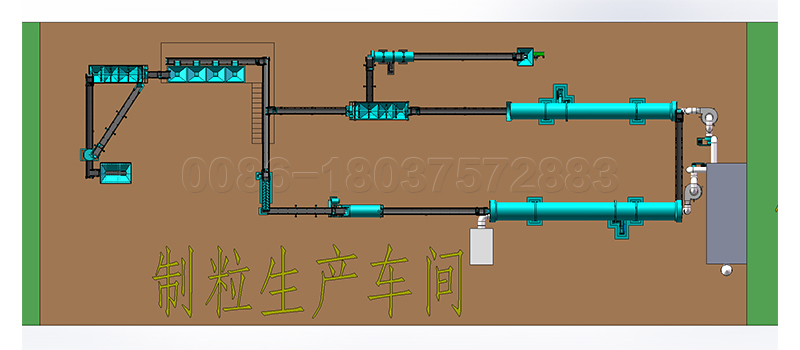 chicken manure fertilizer production line